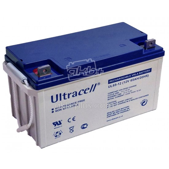 Батарея аккумуляторная Ultracell UL65-12, 12В, 65Ач, AGM - купить